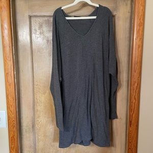 Dark Grey Vici Long Sleeve Dress
